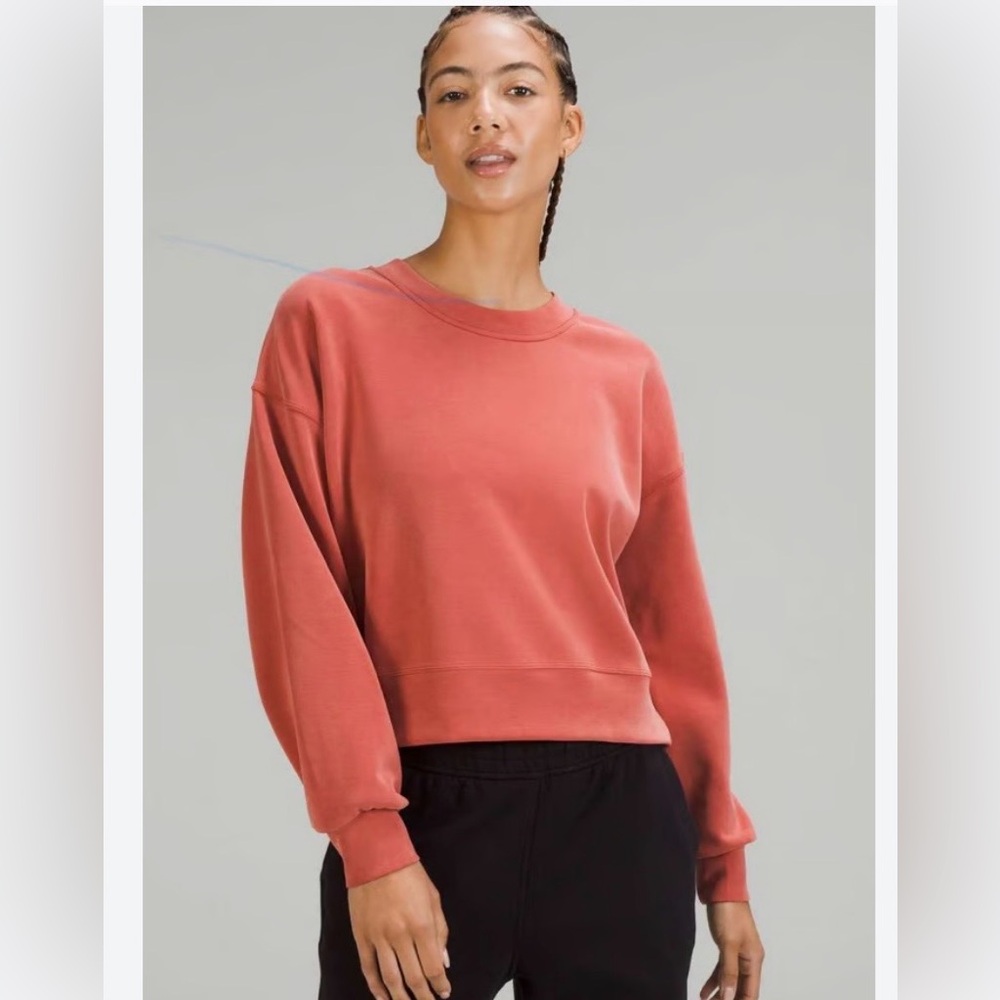 Lululemon Softstreme oversized cropped crew size 12